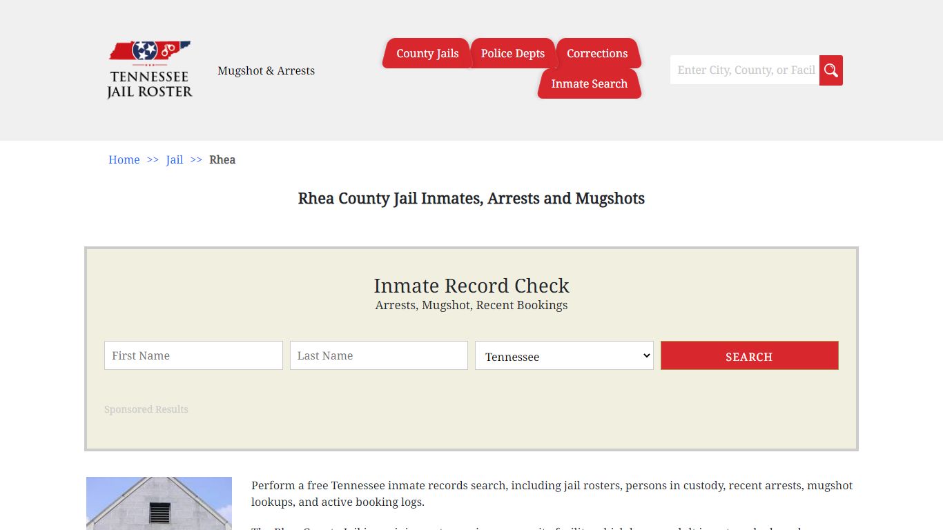 Rhea County Jail Inmates, Arrests and Mugshots - Jail Roster Search